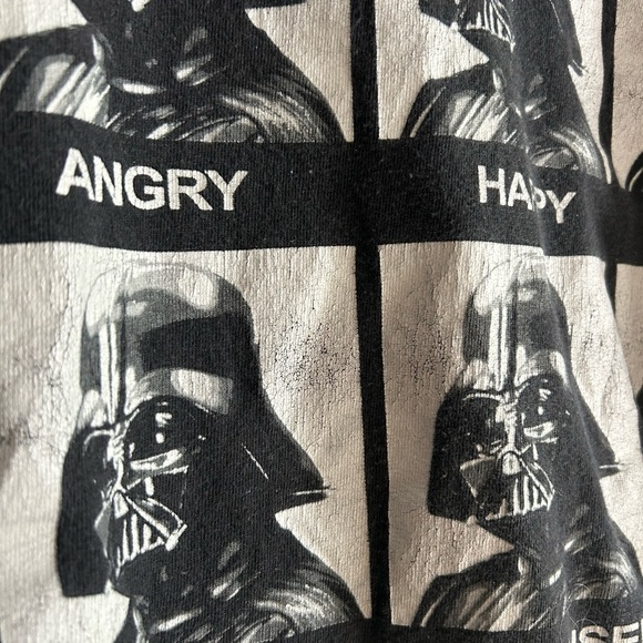 Star Wars Official Expressions Of Vader T Shirt Funny Fan Tee Faces Of Vader L - Picture 5 of 13